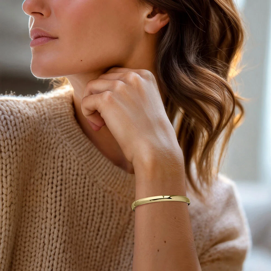 Thin Polished Hinge Bracelet