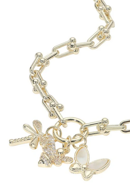 Flutter Wings Charm Necklace - Delta Swanky Girl