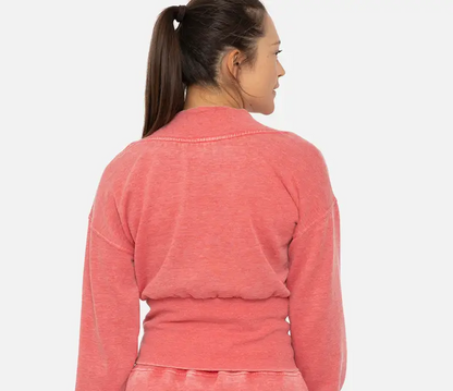 Off Duty Fleece Jogger Set - Red