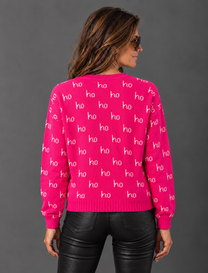 The Holly Jolly Sweater | Ho Ho Ho Holiday Knit Sweater
