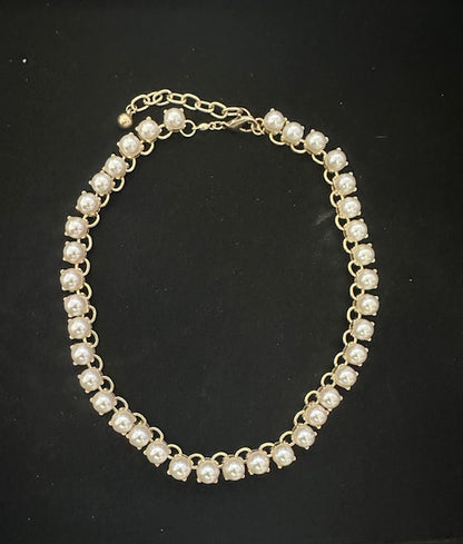 Stationed Pearl Eternity Necklace