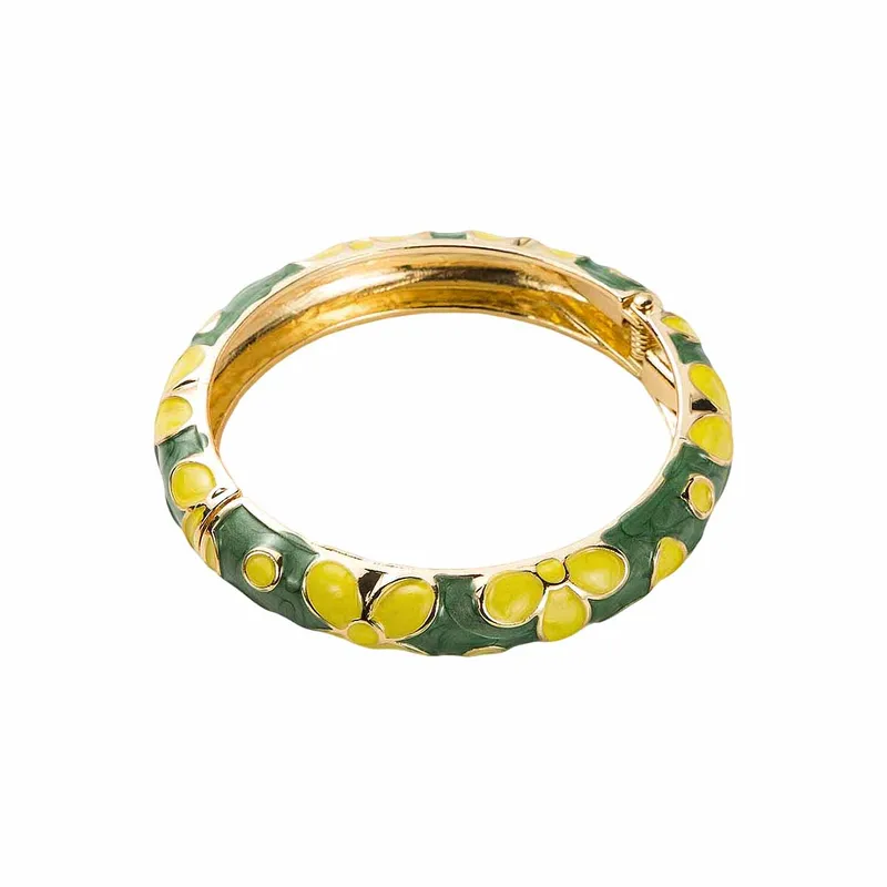 Girls Cloisonne Enamel Bangle Bracelet - Delta Swanky Girl