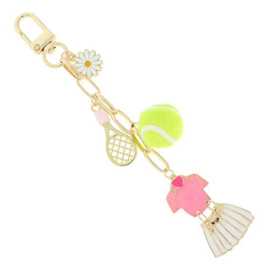Love 40 Tennis Charm Accessory - Delta Swanky Girl