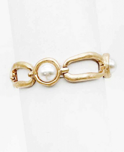 Muse Pearl Wave Stretch Bracelet