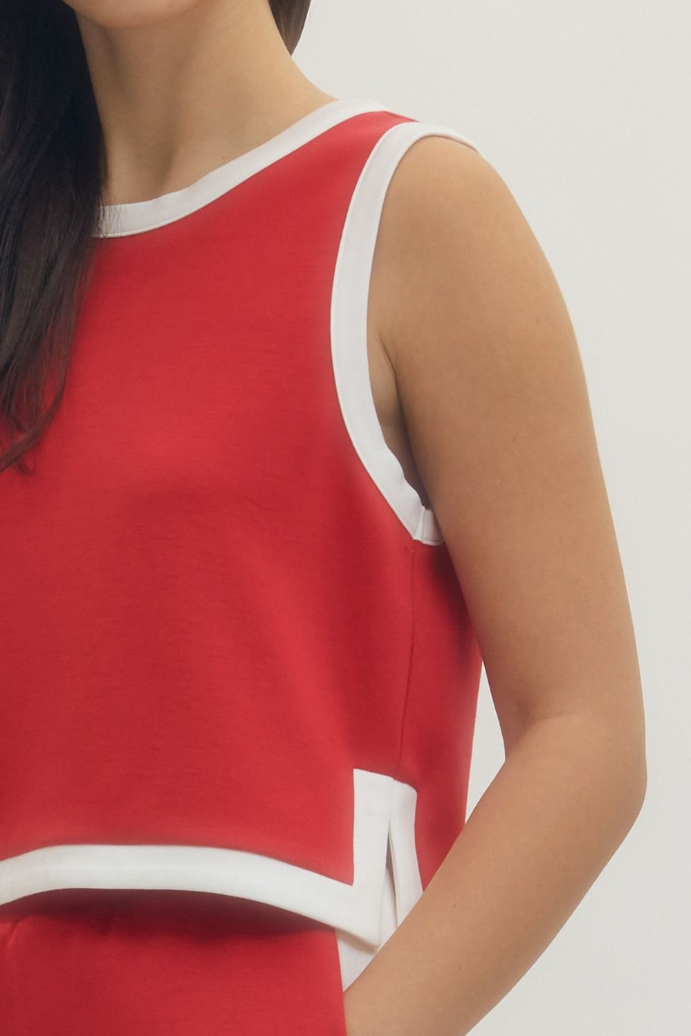 Marina Luxe Two Piece Skirt Set - Red - Delta Swanky Girl