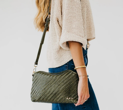 The Woven Wander Crossbody | Vegan Leather Woven Bag