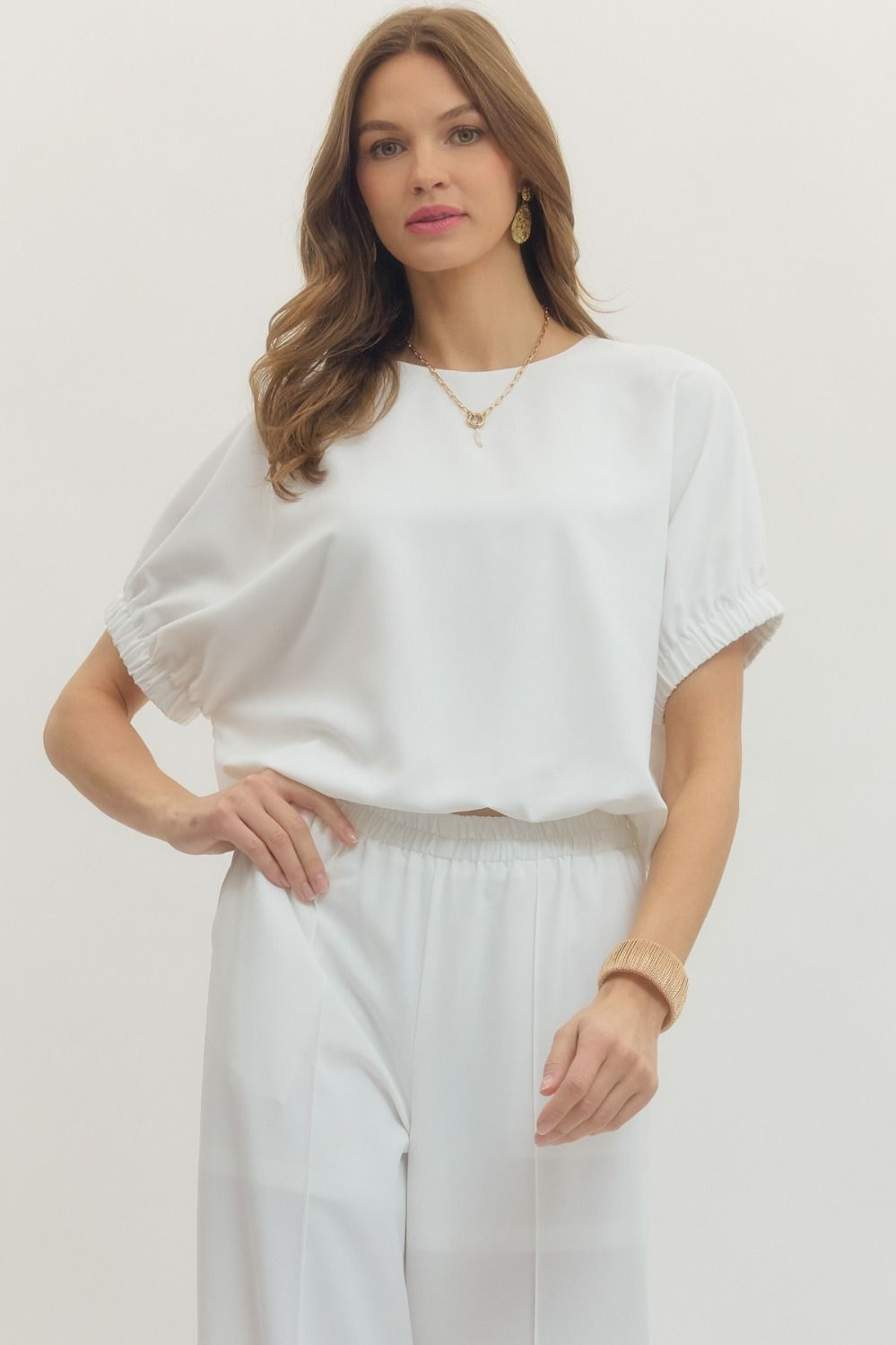 Venice Luxe Two Piece Set - White - Delta Swanky Girl