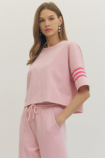 Change Of Heart Pant Set - Pink - Delta Swanky Girl