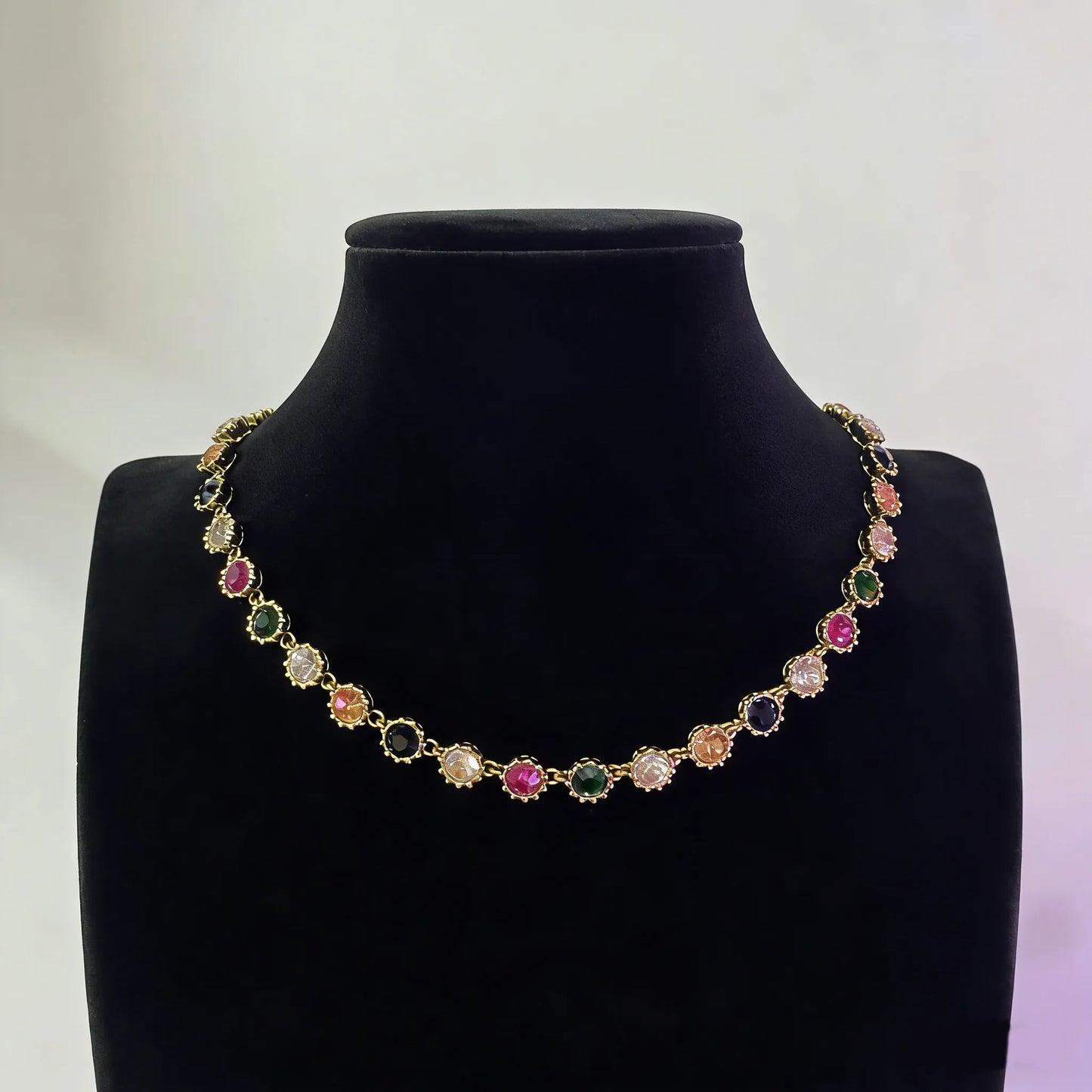 Vintage Royal Luxe Gemstone Necklace