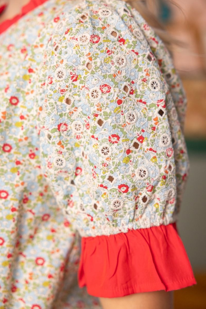 Piper Banded Floral Top - Delta Swanky Girl