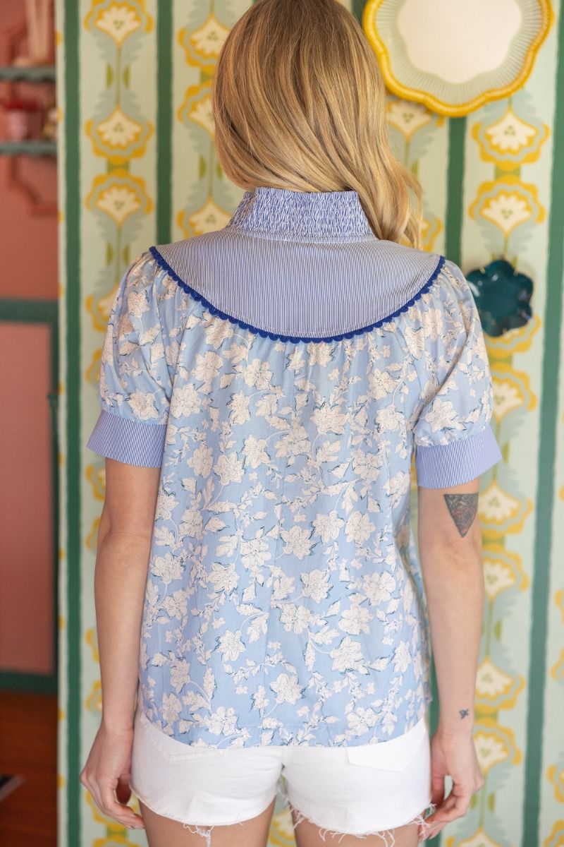Fran Floral Smocked Top - Delta Swanky Girl