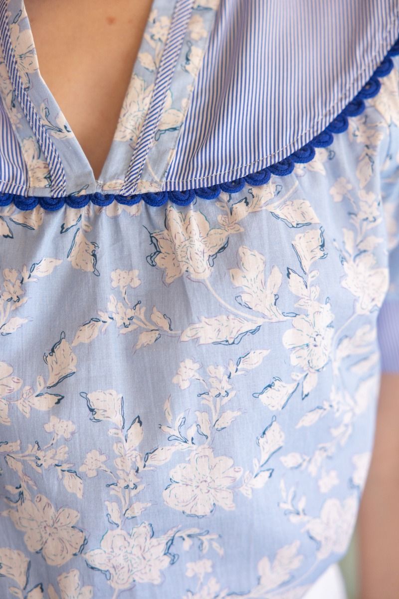Fran Floral Smocked Top - Delta Swanky Girl