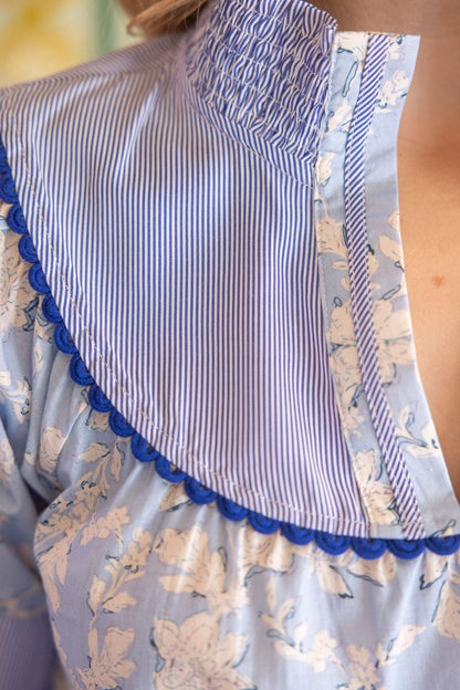 Fran Floral Smocked Top - Delta Swanky Girl