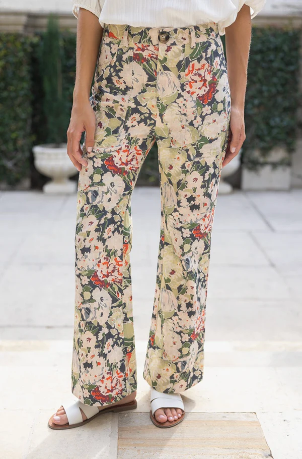 Cicely Floral Print Pants - Delta Swanky Girl