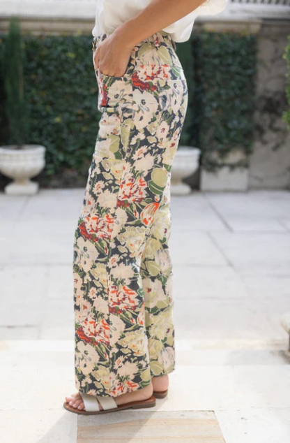 Cicely Floral Print Pants - Delta Swanky Girl