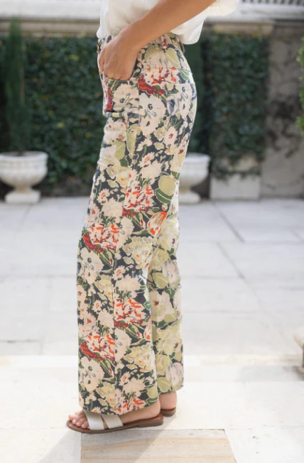 Cicely Floral Print Pants - Delta Swanky Girl