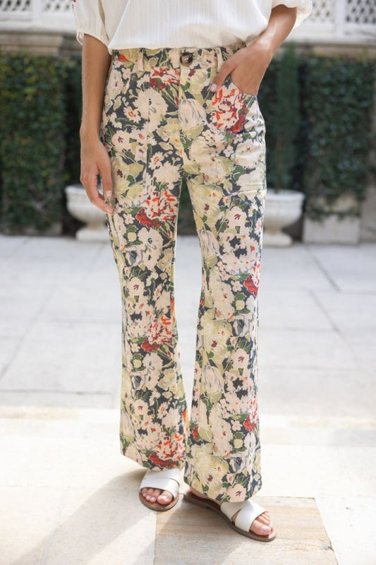 Cicely Floral Print Pants - Delta Swanky Girl