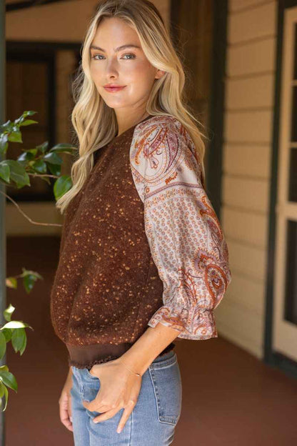 A Touch Of Luxe Raglan Sleeve Top
