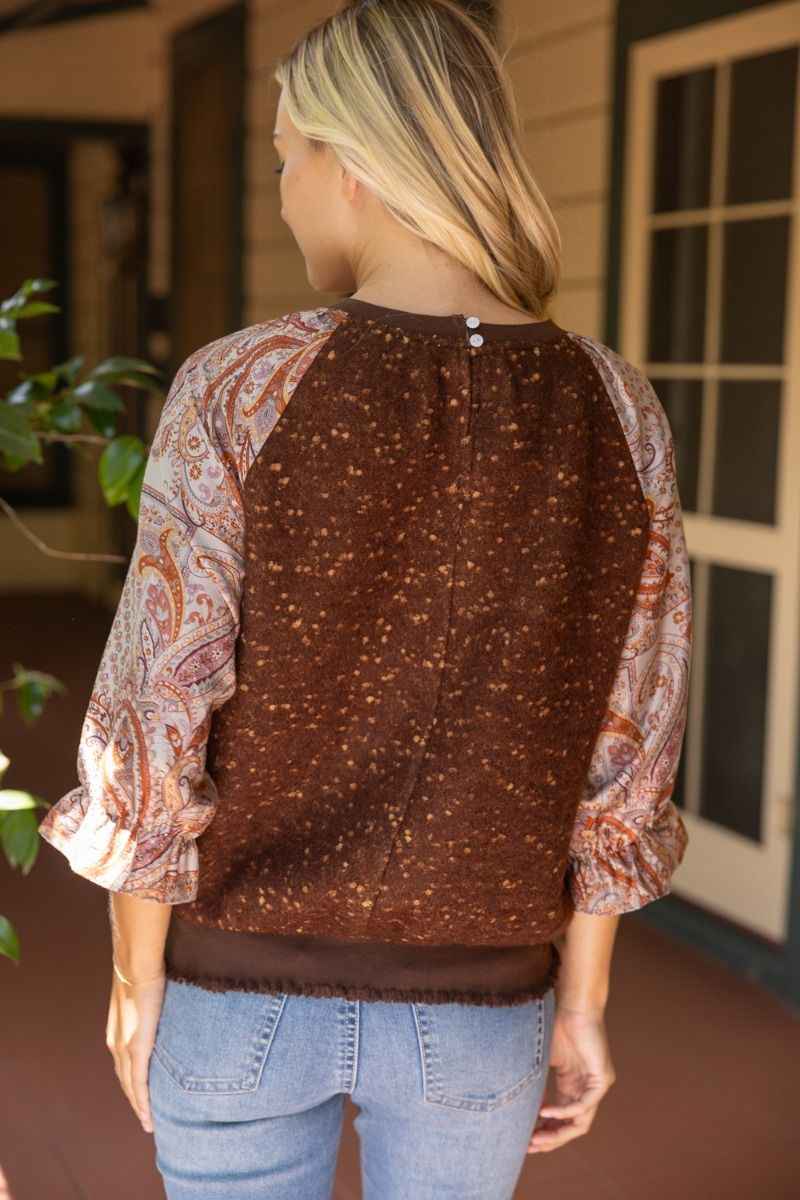 A Touch Of Luxe Raglan Sleeve Top