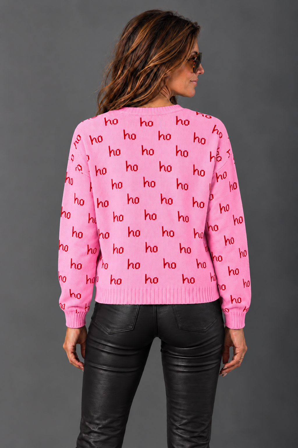 The Holly Jolly Sweater | Ho Ho Ho Holiday Knit Sweater