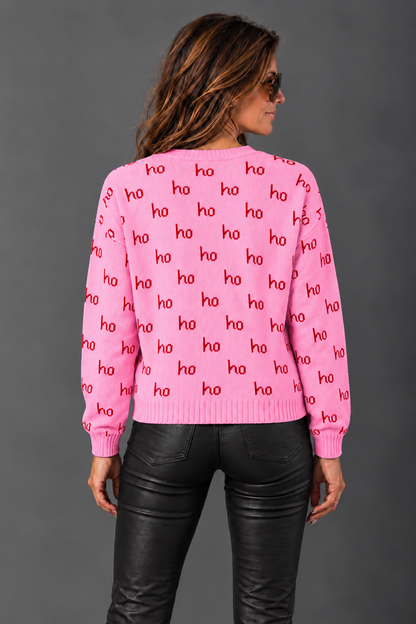 The Holly Jolly Sweater | Ho Ho Ho Holiday Knit Sweater