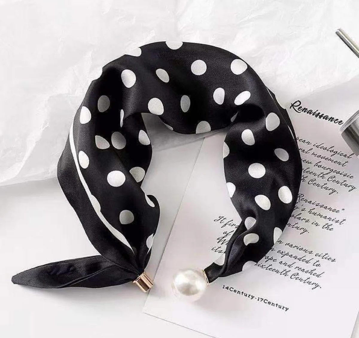 Pearl Scarf Necklace - Delta Swanky Girl