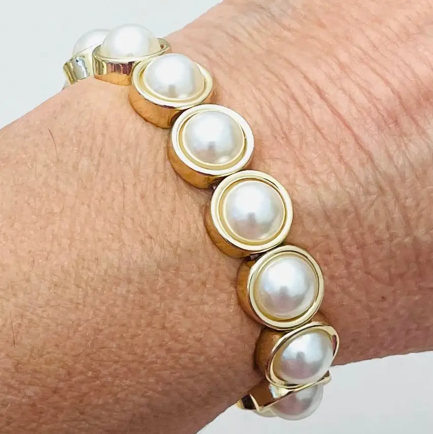 Hudson Pearl Lined Stretch Bracelet