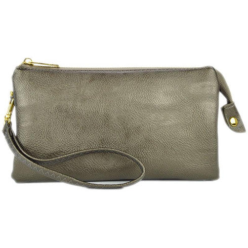 The Perfect Crossbody Clutch (Pewter)