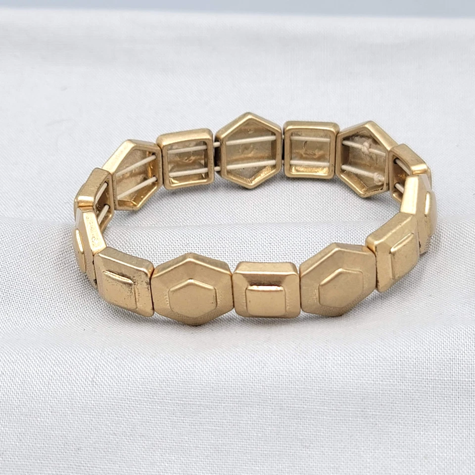 Lia Matte Gold Stretch Bracelet