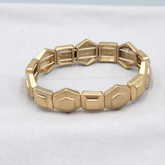Lia Matte Gold Stretch Bracelet