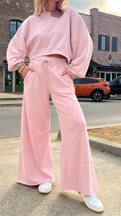 Santa Maria Pant Set - Pearl Pink