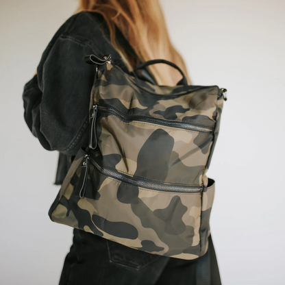Allie Nylon Backpack - Camo - Delta Swanky Girl
