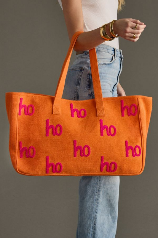 The Merry & Bright Tote | Colorful Holiday Cotton Tote Bag