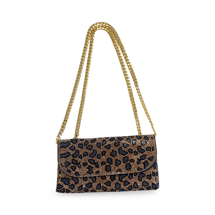 Copacabana Sparkling Evening Clutch - Leopard