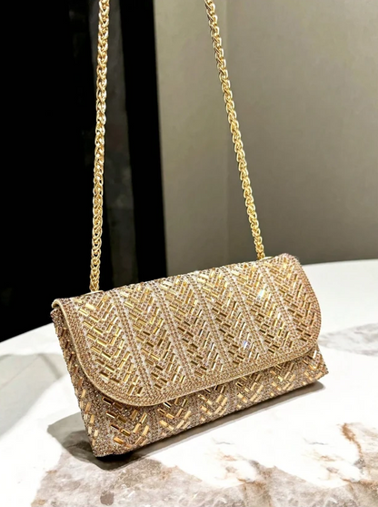 Copacabana Sparkling Evening Clutch - Gold