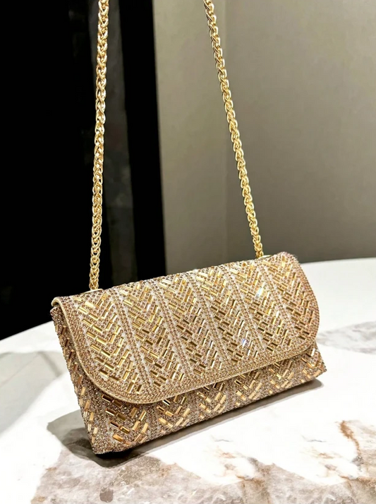 Copacabana Sparkling Evening Clutch - Gold