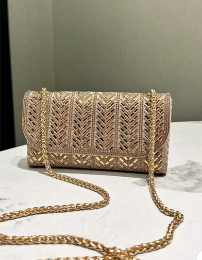 Copacabana Sparkling Evening Clutch - Gold