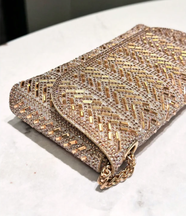Copacabana Sparkling Evening Clutch - Gold