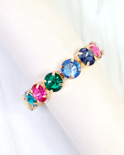 Stella Rhinestone Stretch Bracelet - Bright
