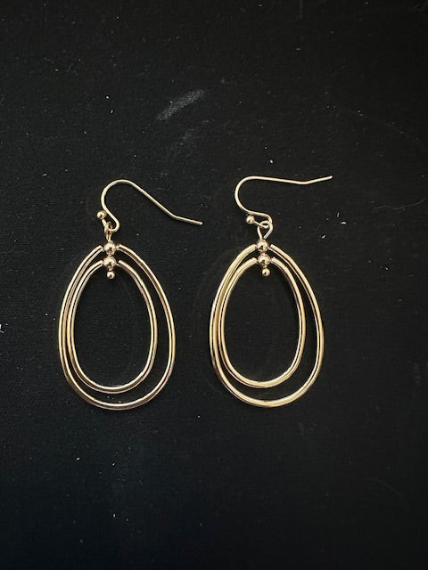 Tiered Double Teardrop Earring