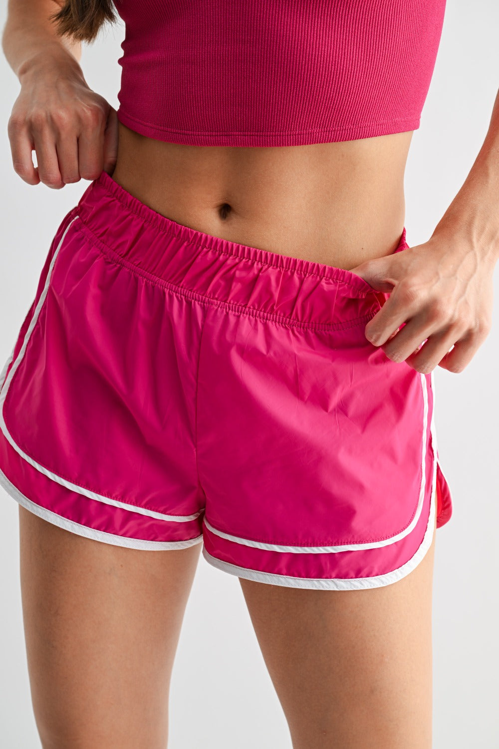 Icon Curve Athletic Shorts 2.5" Inseam - Pink - Delta Swanky Girl