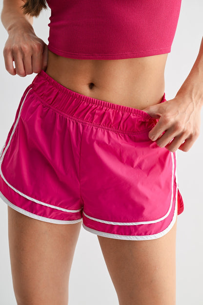 Icon Curve Athletic Shorts 2.5" Inseam - Pink - Delta Swanky Girl