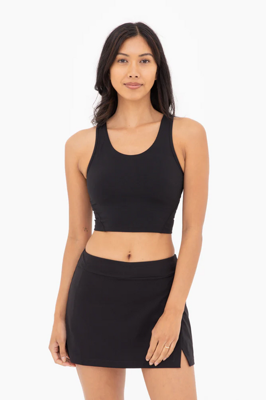 Essential Elongated Sports Bra - Black - Delta Swanky Girl