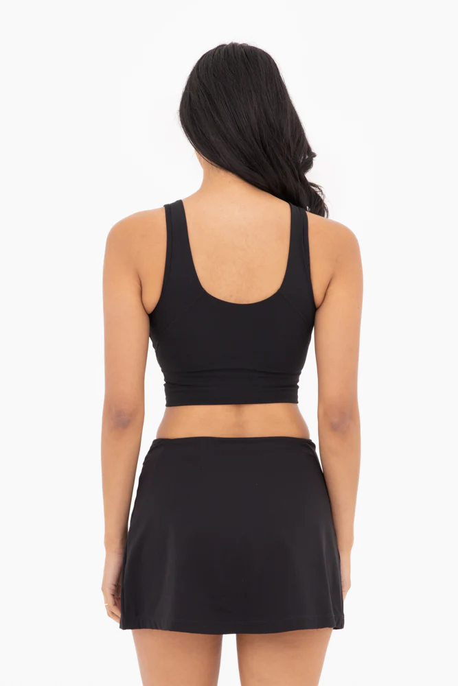 Essential Elongated Sports Bra - Black - Delta Swanky Girl