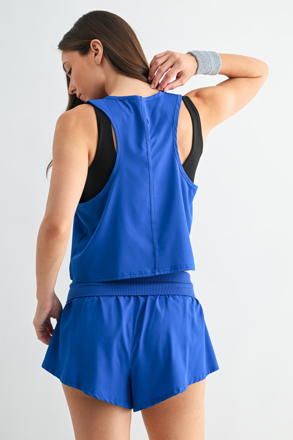Drapey Active Tank Top - Royal - Delta Swanky Girl