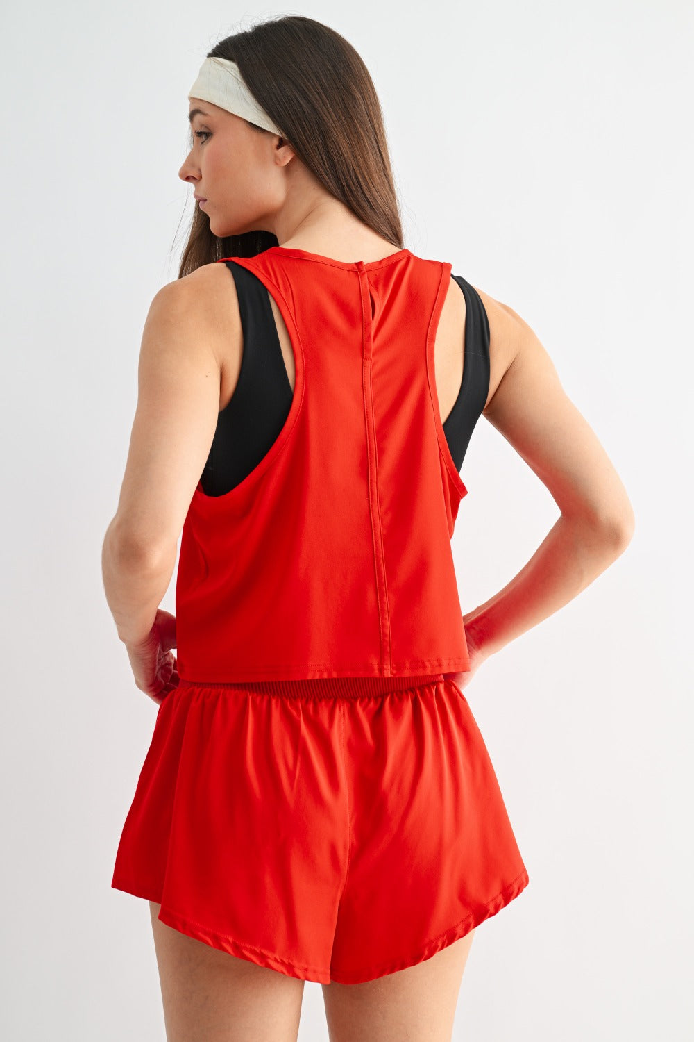 Drapey Active Tank Top - Red - Delta Swanky Girl