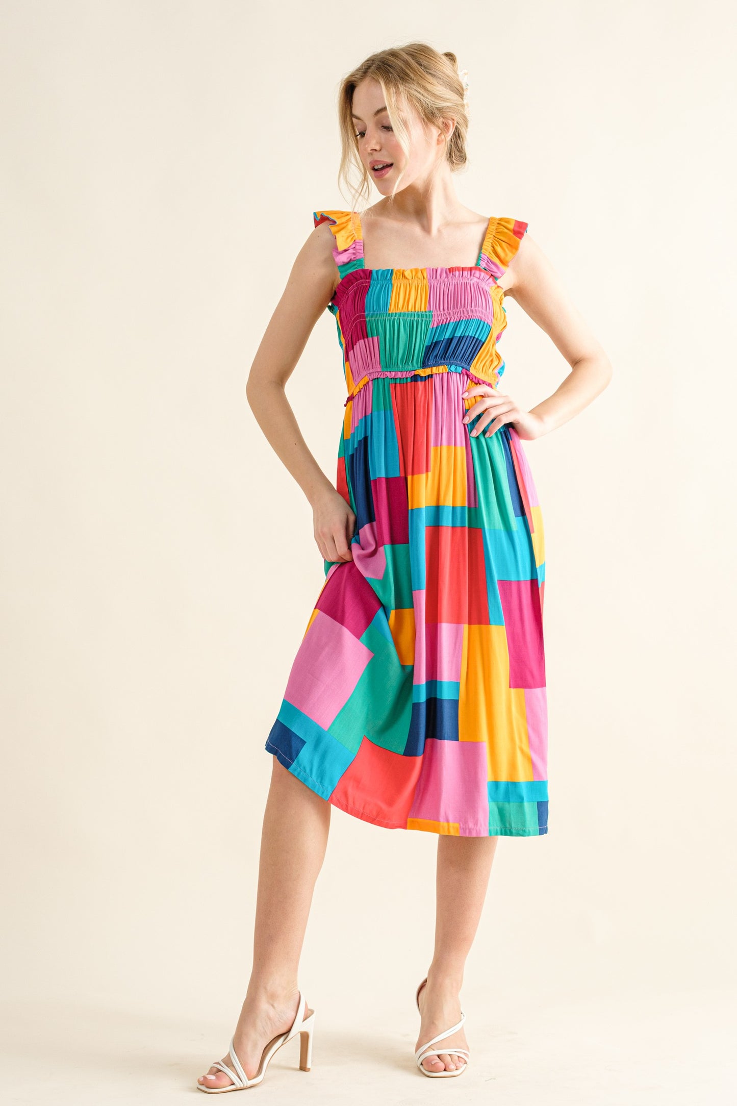 Rio Square Block Dress