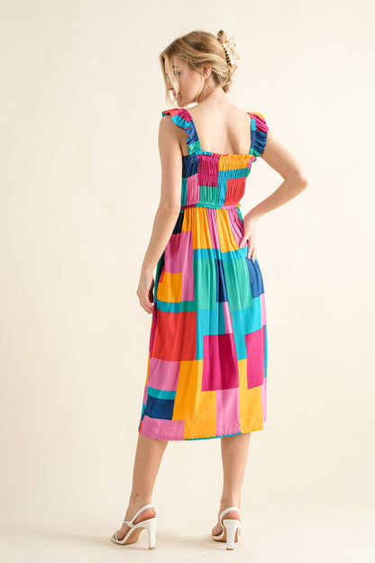 Rio Square Block Dress