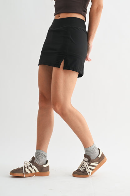 Pacesetter Active Tennis Skort - Black