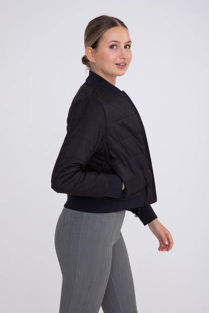 Reversible Active Bomber Jacket - Black